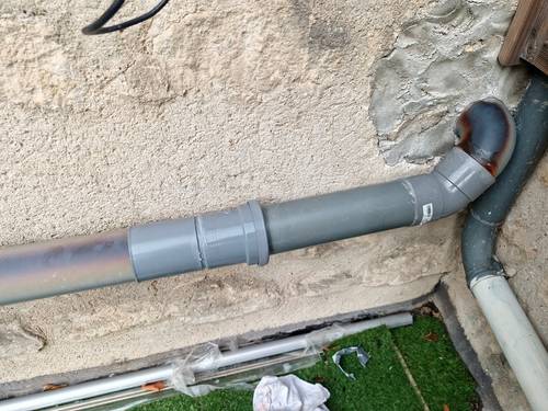 Plombier - Modification évacuation pvc  fourniture et pose 