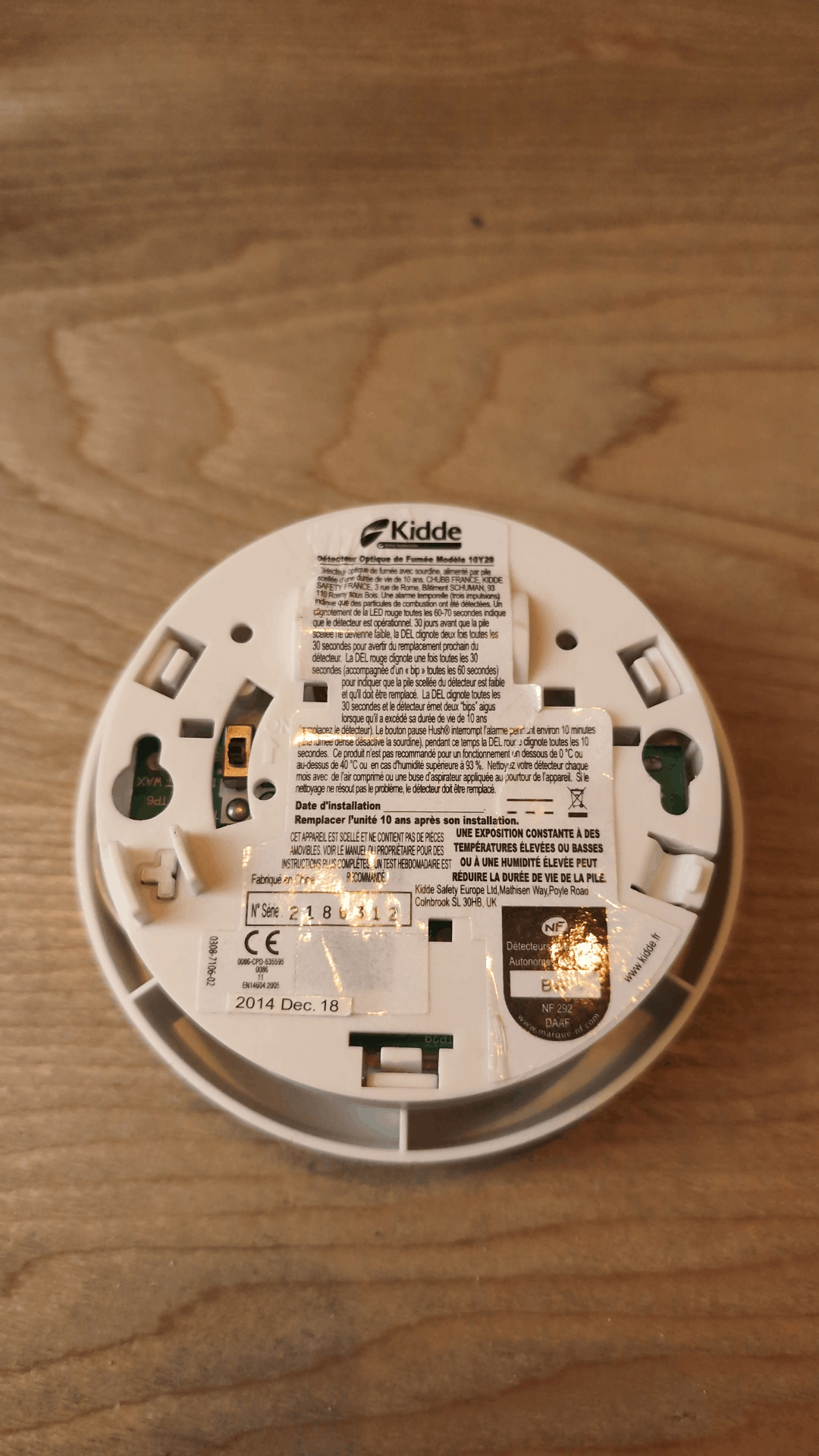 Remplacement VMC dans un studio + pose détecteur