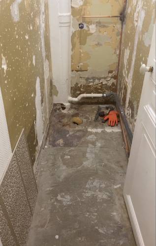 Travaux cabinet de toilette 