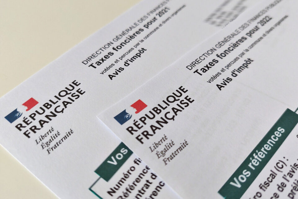 Avis d'imposition fiscale en france pour l'exoneration de taxe foncière
